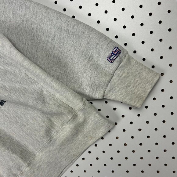 North Carolina Tar Heels Crewneck Sweatshirt Large Weave 90s USA Made Gray READ - Picture 6 of 8